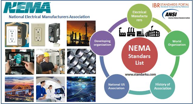 Daftar Standar NEMA - National Electrical Manufacturers Association list