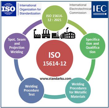 ISO 15614-12 2021 Specification and qualification of welding procedures for metallic materials - Welding procedure test - Spot, seam and projection welding