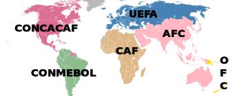 pembagian wilayah zona FIFA dunia